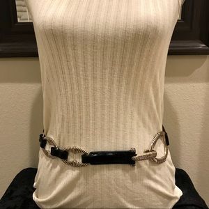 Brighton Black/Silver Belt